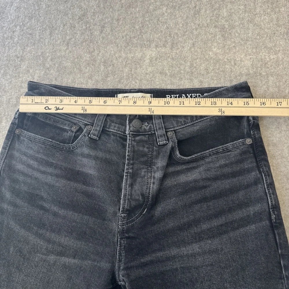 Madewell Jeans Relaxed Taper Mens 29x30 Charcoal Wash Button Fly